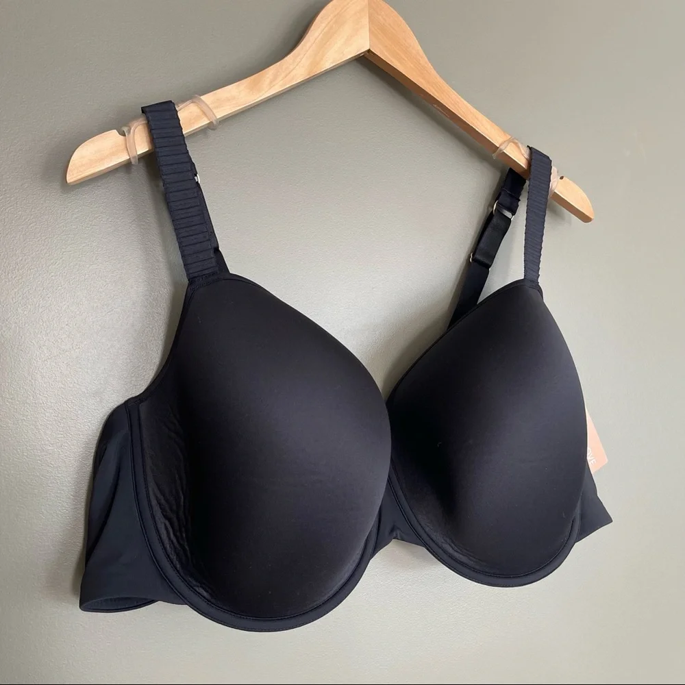 NWT Thirdlove 24/7™‎ Classic T-Shirt Bra Black Size 48C NWT